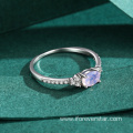 bling bing gemstone rings 925 sterling silver ring